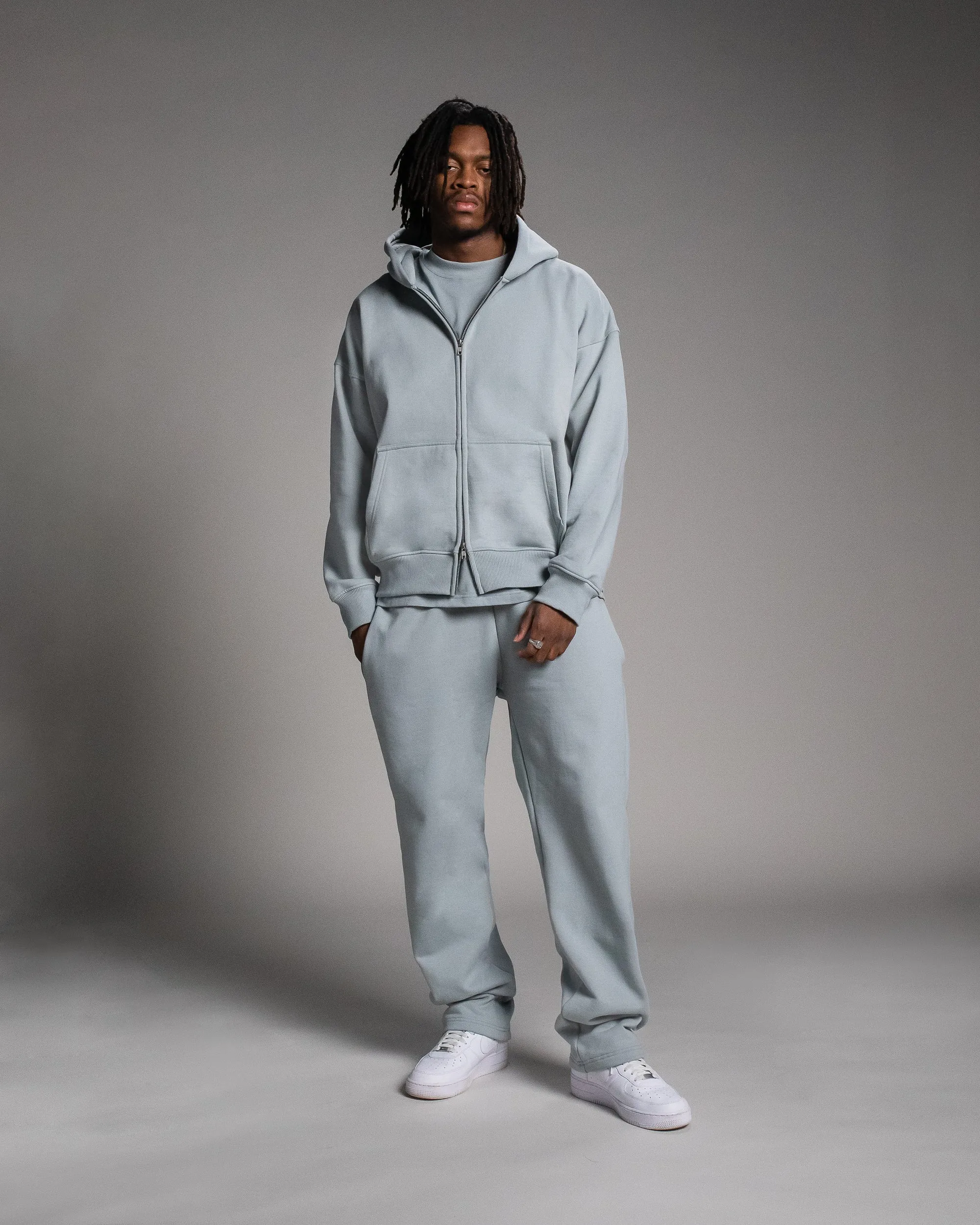 Open Bottom Sweatpants - Slate
