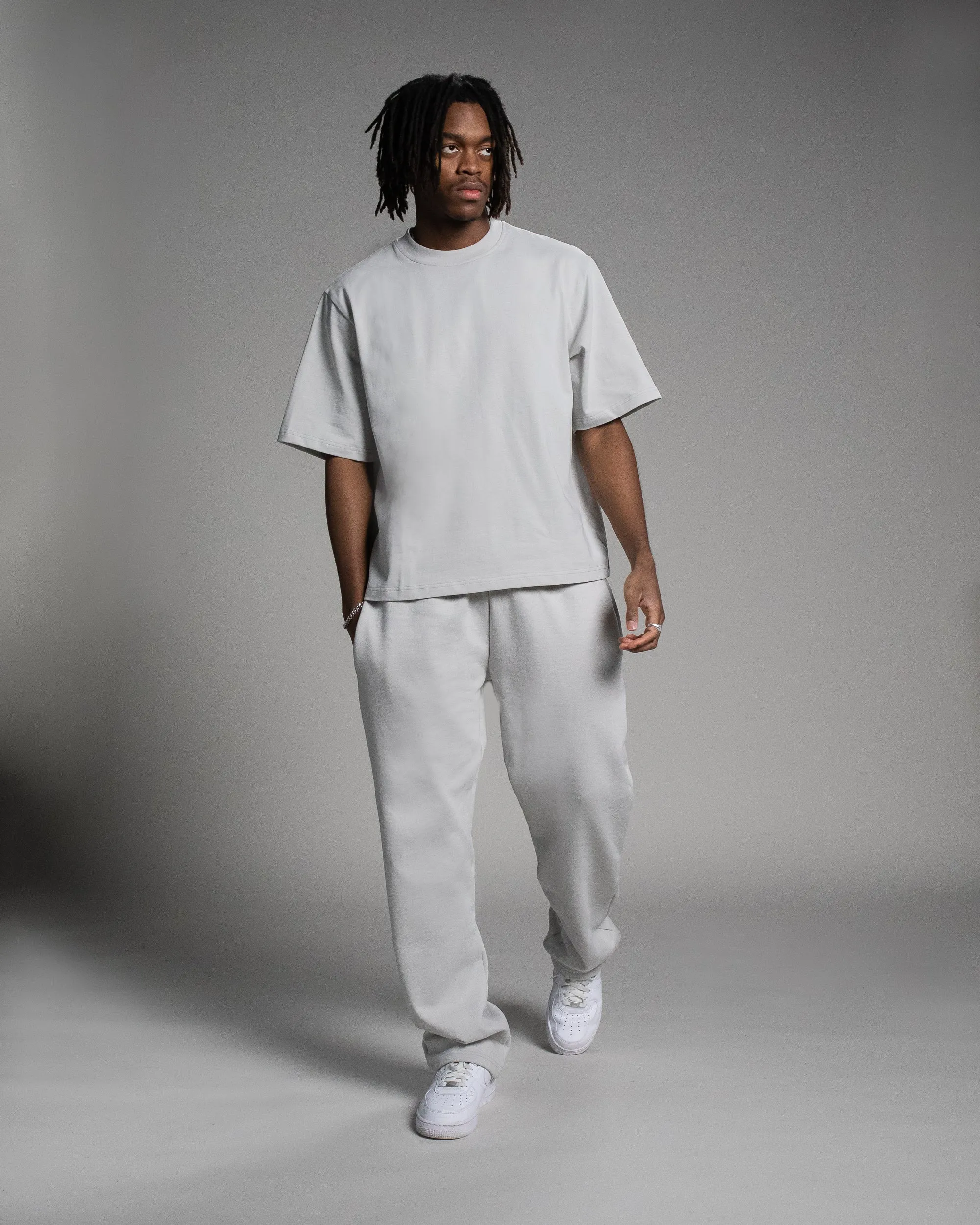 Open Bottom Sweatpants - Stone