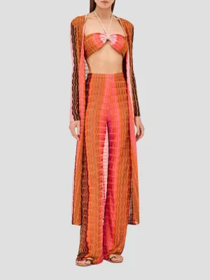 Orange Multi Retti Robe
