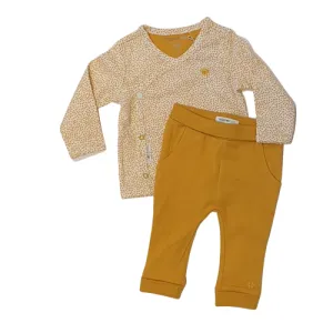 Organic 2-piece Outfit for Baby - Honey yellow