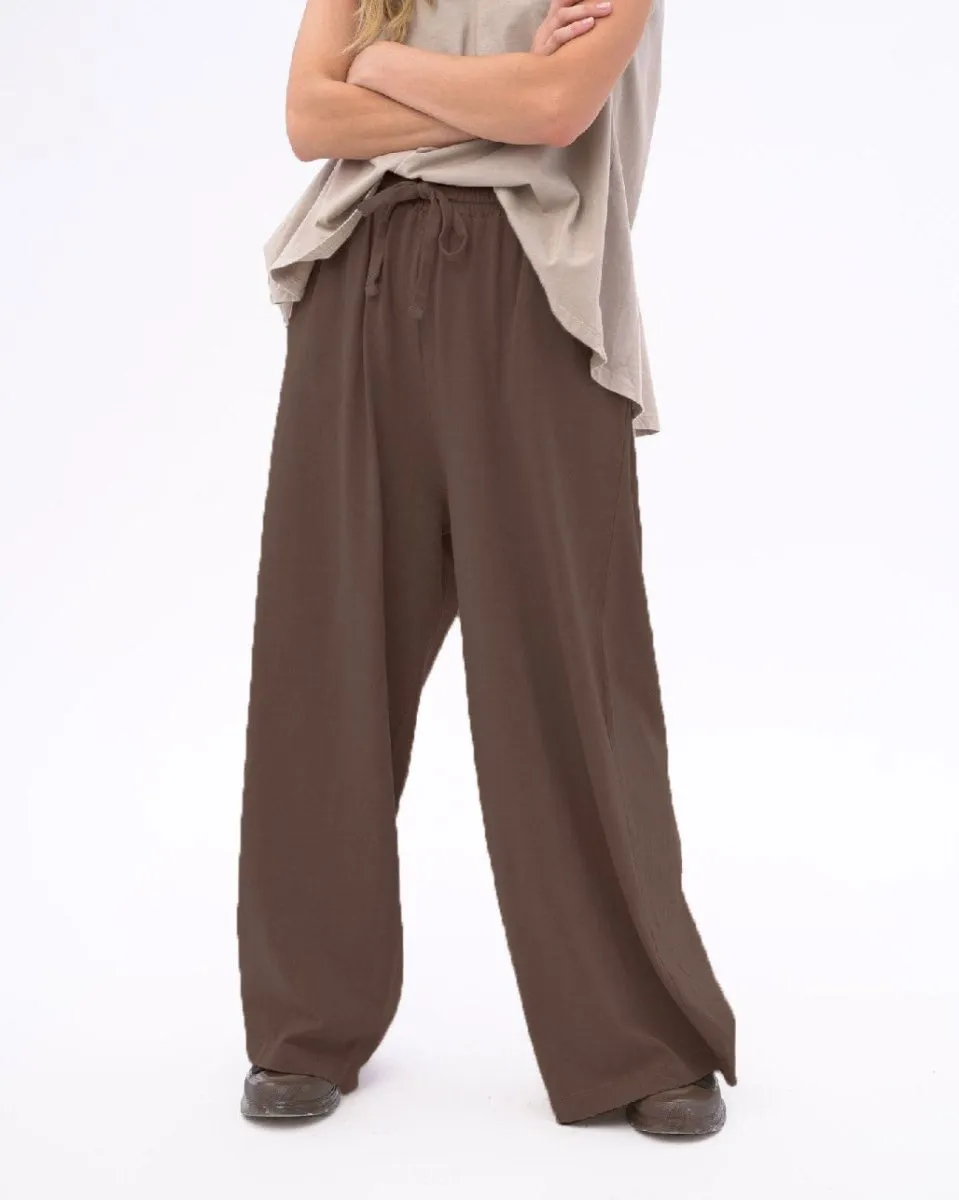 Organic Cotton Palazzo Elastic Pants