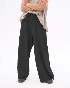Organic Cotton Palazzo Elastic Pants