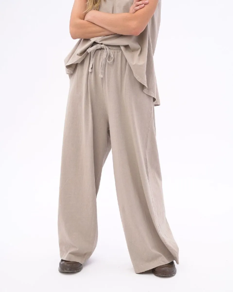 Organic Cotton Palazzo Elastic Pants