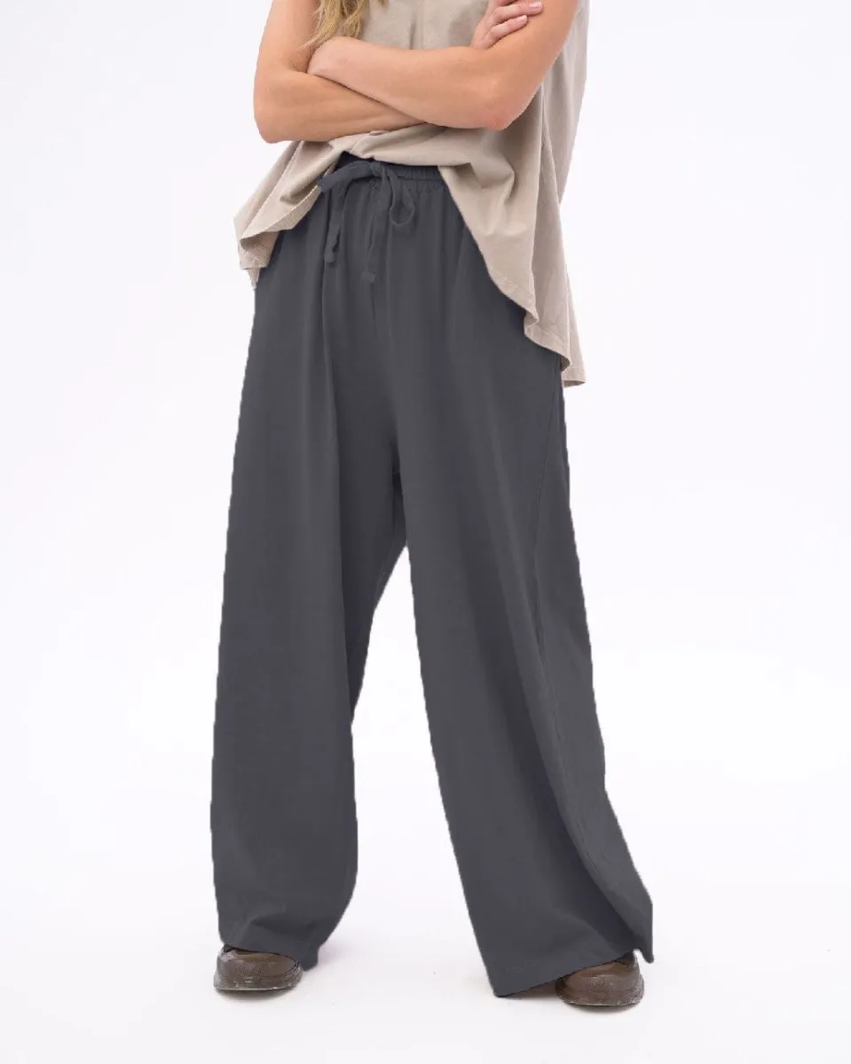Organic Cotton Palazzo Elastic Pants