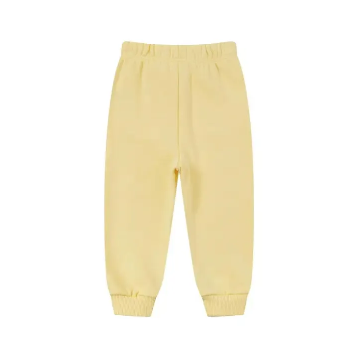 Organic Fleece Sweatpants, Mellow Yellow