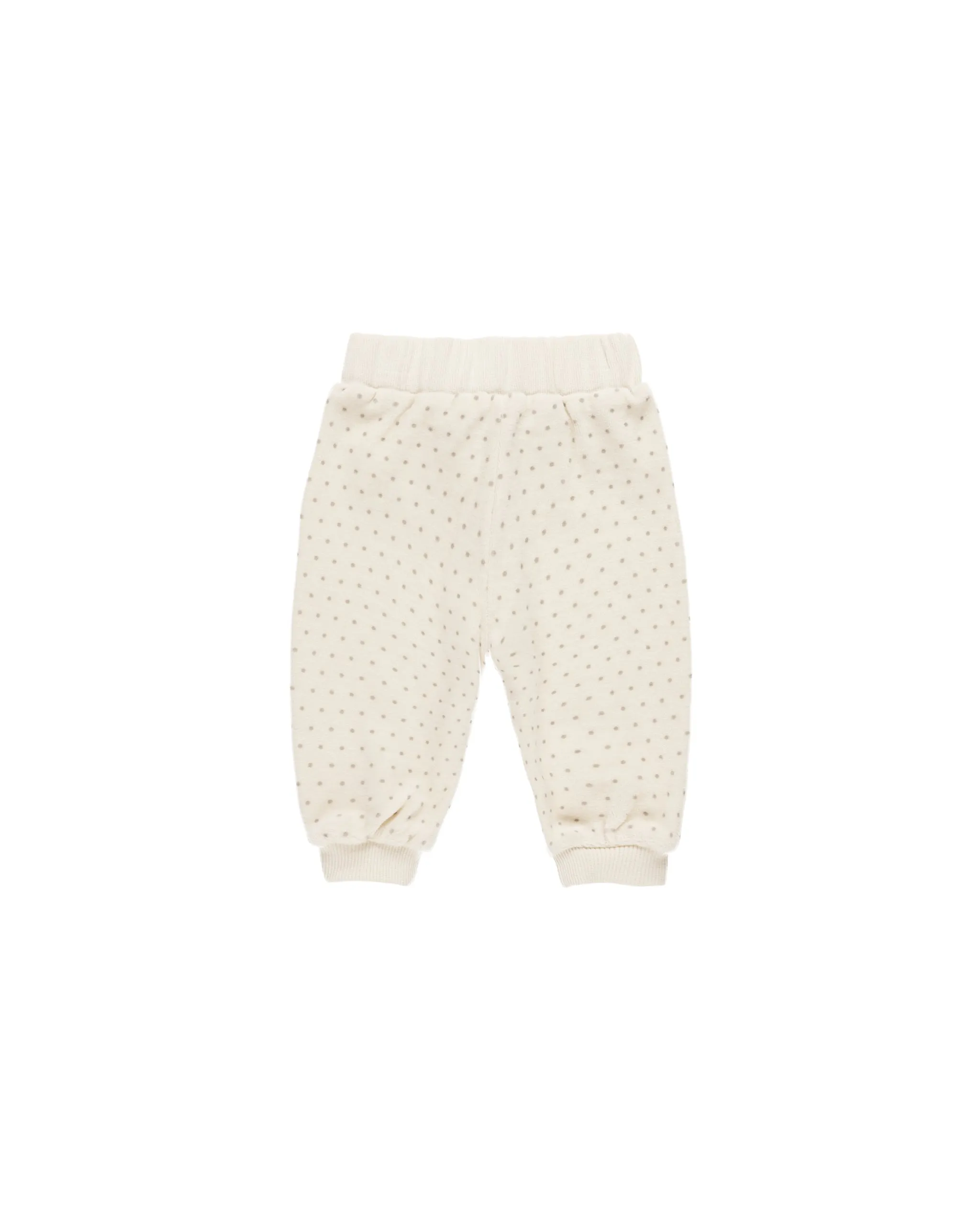 ORGANIC Velour Relaxed Sweatpant || Polka Dot