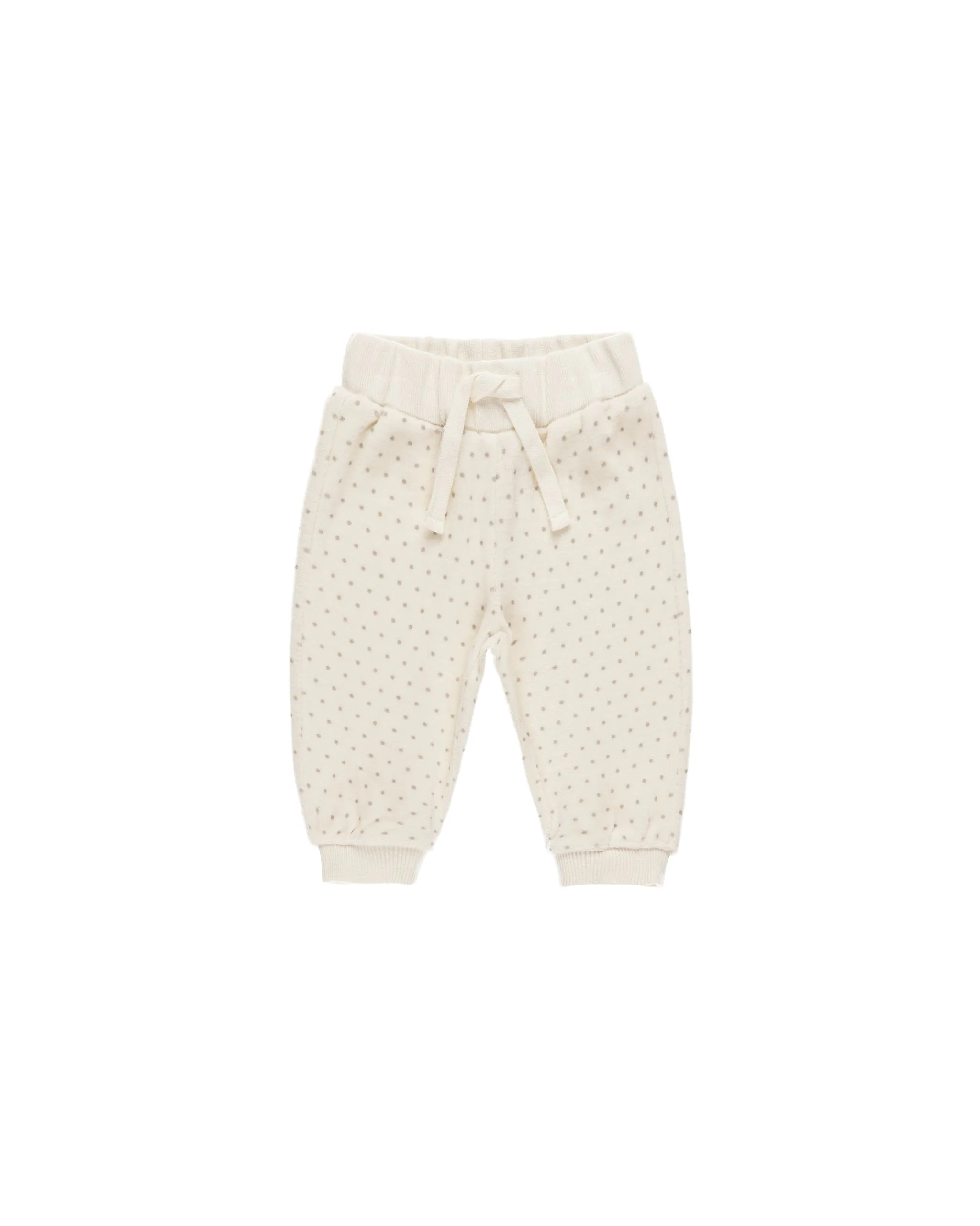 ORGANIC Velour Relaxed Sweatpant || Polka Dot