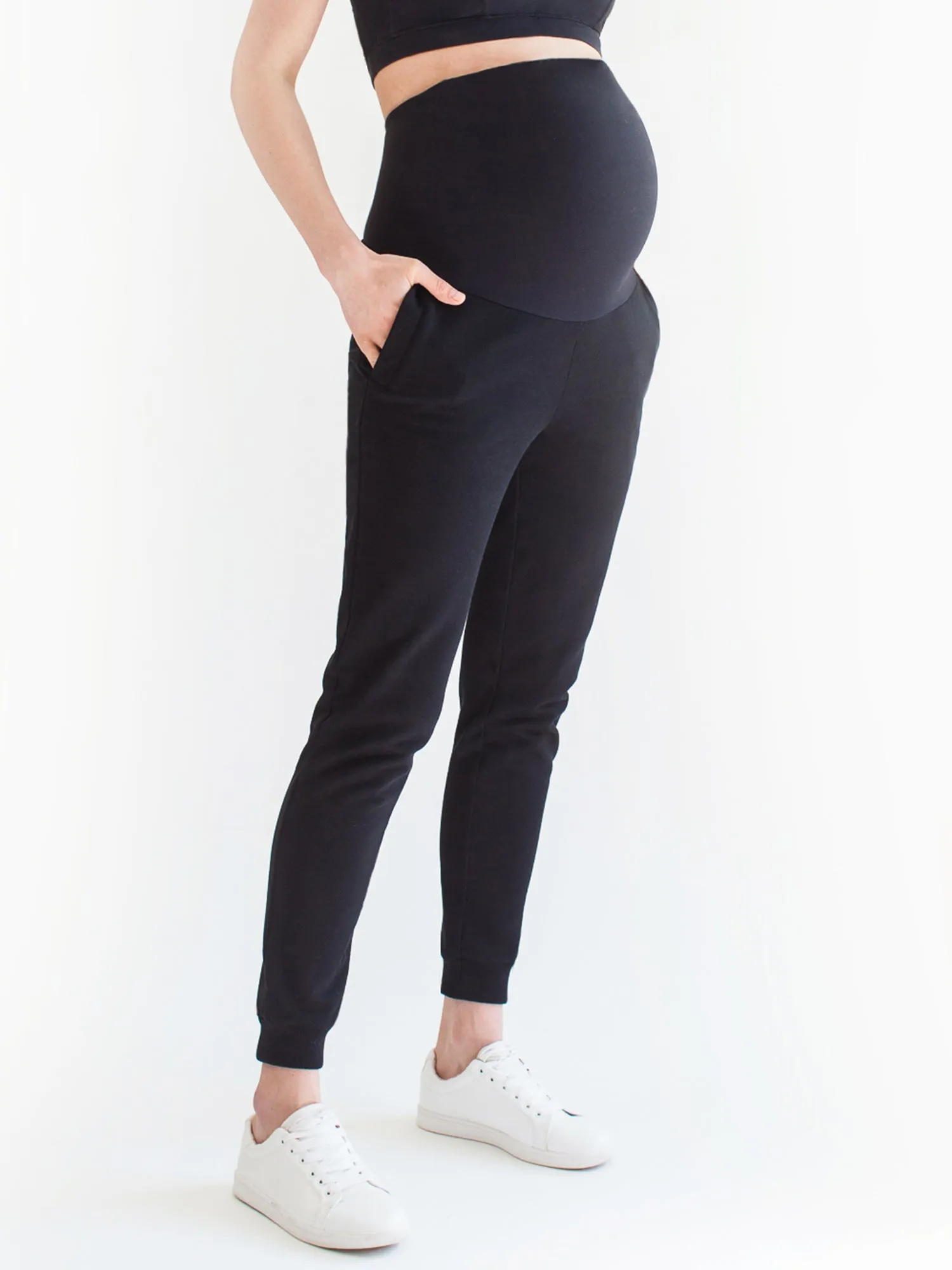 OVER THE BUMP MATERNITY SWEATPANTS