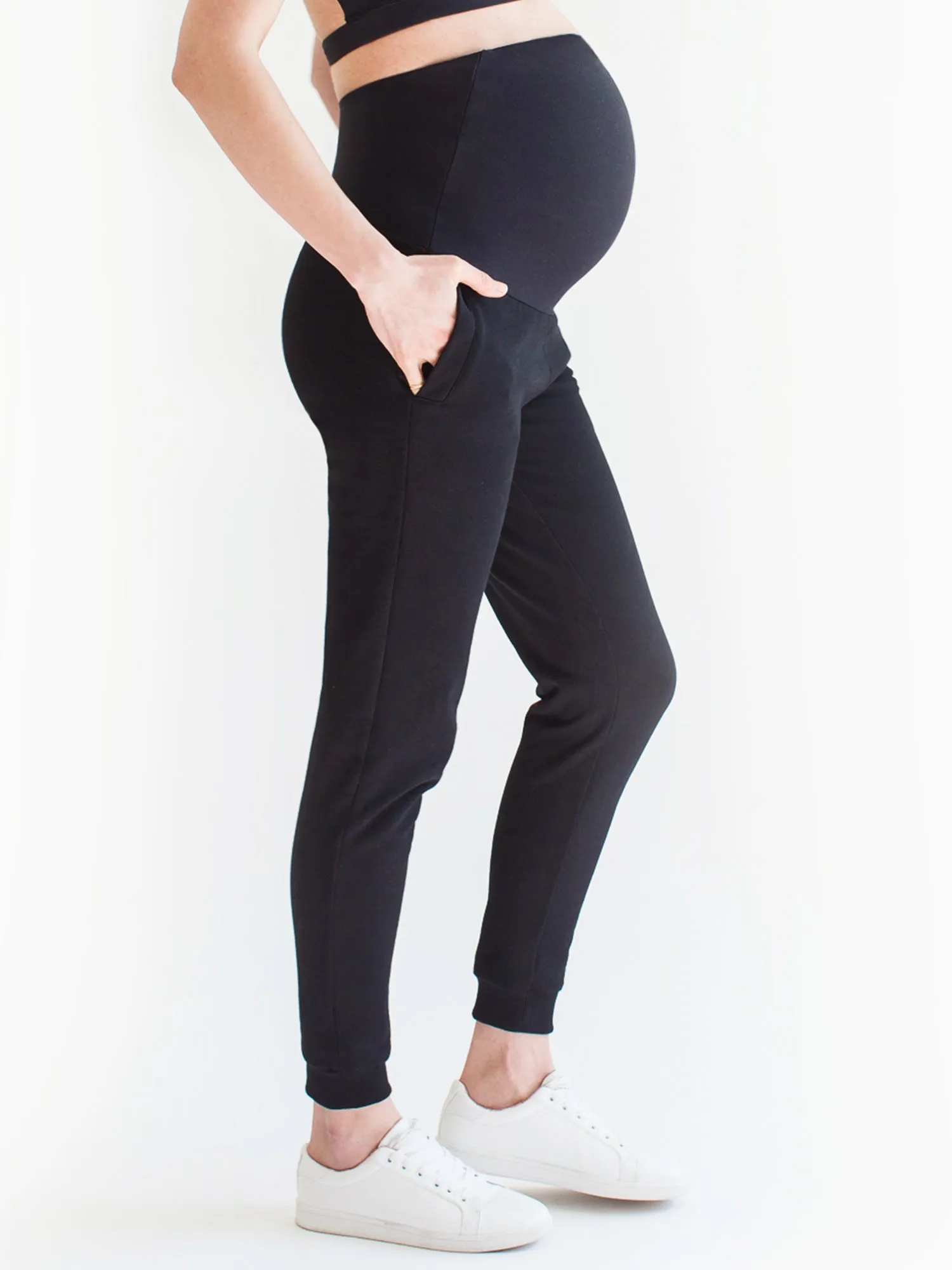 OVER THE BUMP MATERNITY SWEATPANTS
