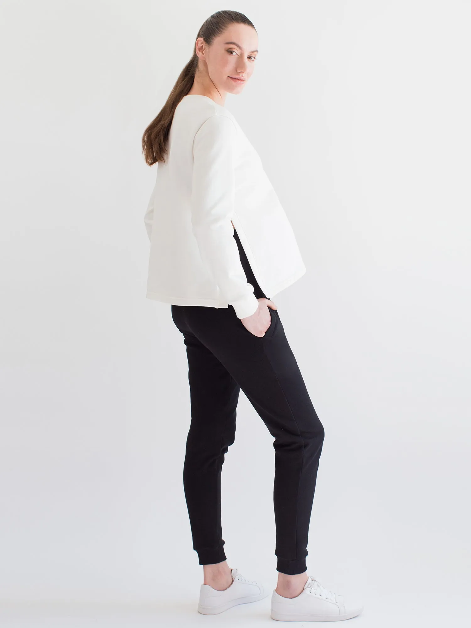 OVER THE BUMP MATERNITY SWEATPANTS