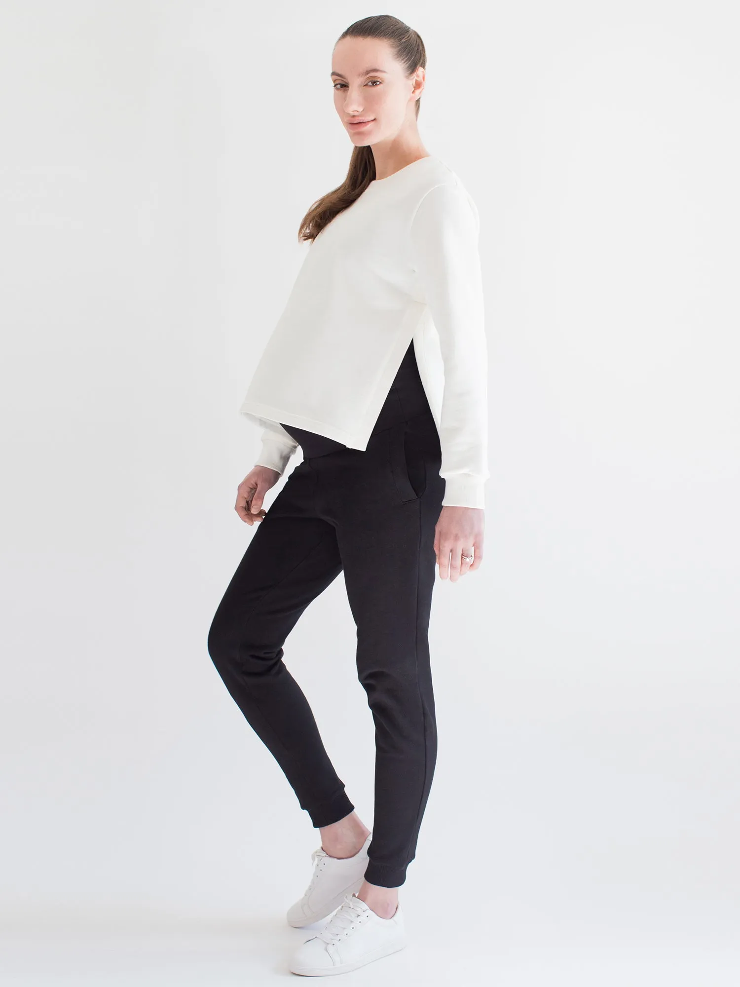 OVER THE BUMP MATERNITY SWEATPANTS