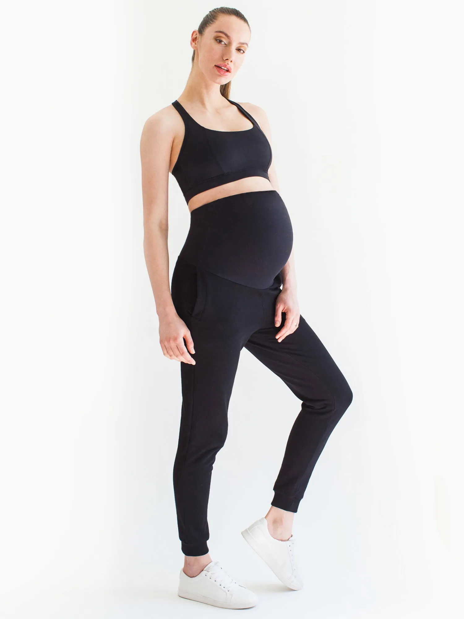 OVER THE BUMP MATERNITY SWEATPANTS