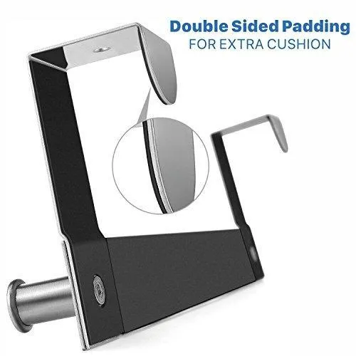 Over the Door Hook Hanging Towel Rack - 18/8 Stainless Steel Multiple Use Z Shaped Hanging Over Door Hooks Use for Kitchen, Bathroom, Bedroom, Office, Cabinet Door (6 Hook)
