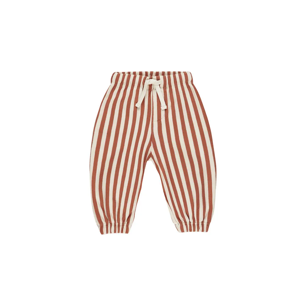 Oversized Crew & Joggers Set | Poppy Stripe