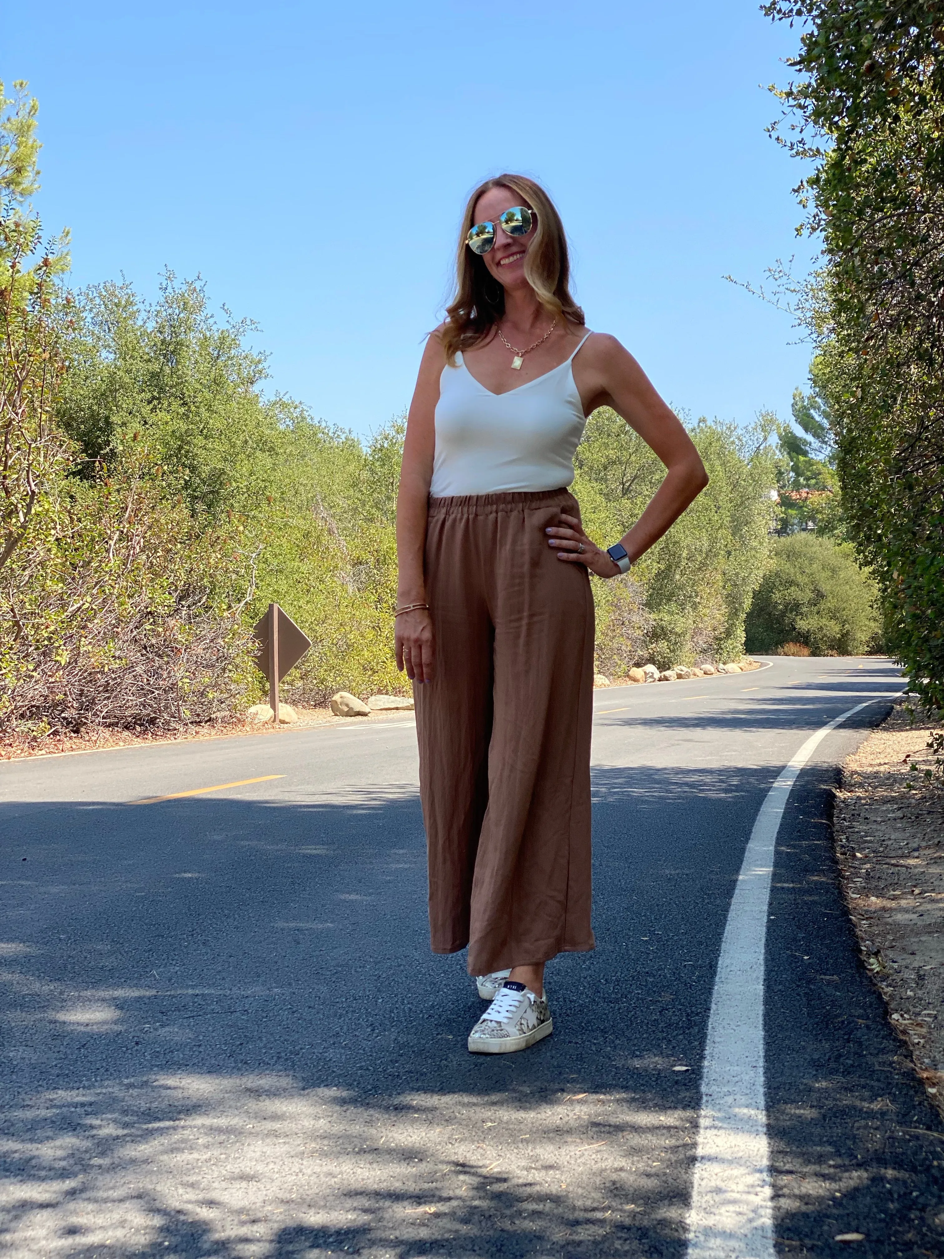 P9 SLUB CAPRI PANTS