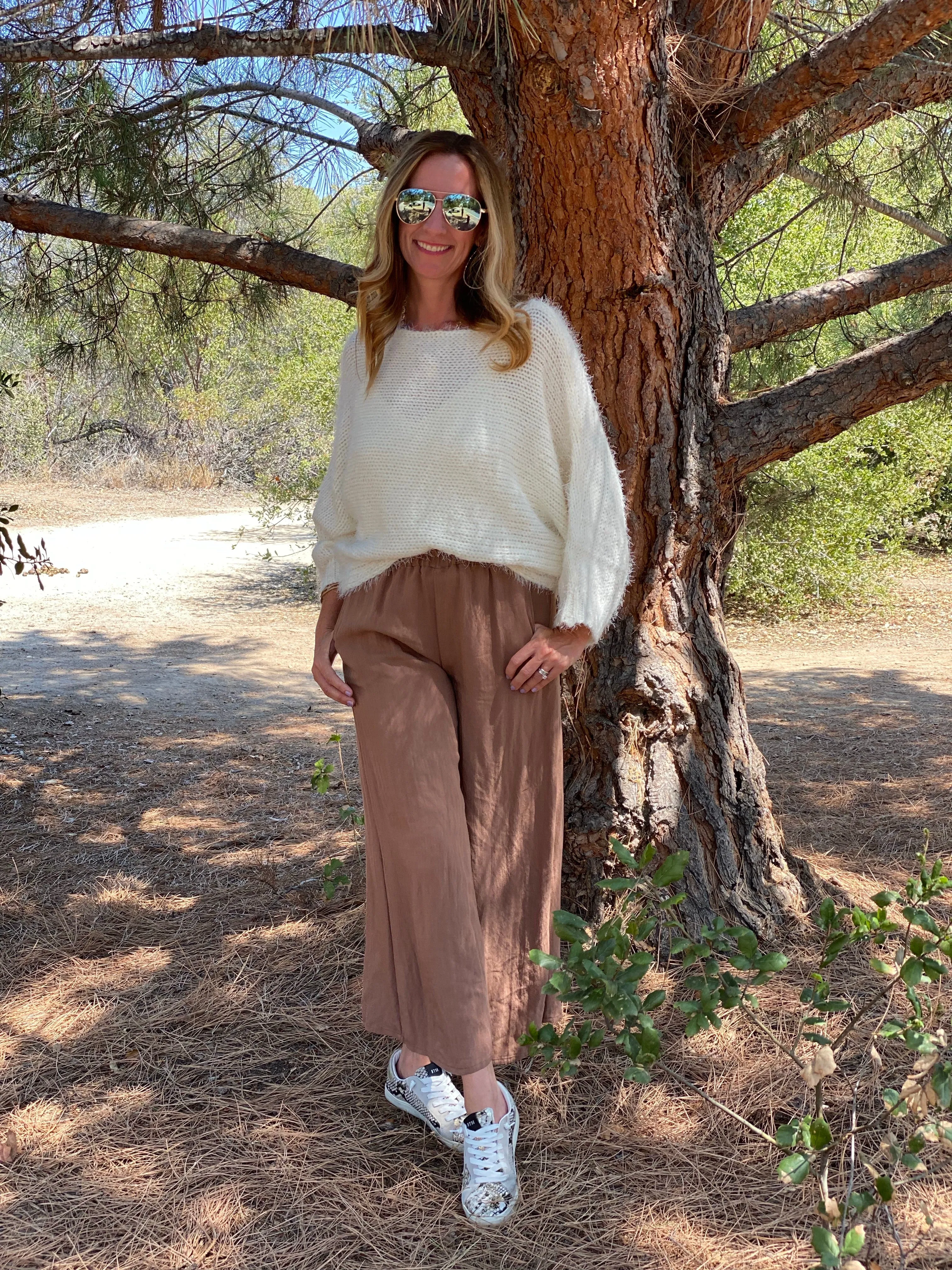 P9 SLUB CAPRI PANTS