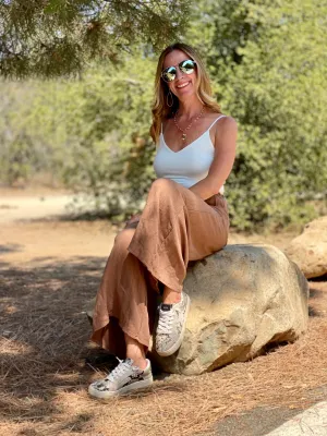 P9 SLUB CAPRI PANTS