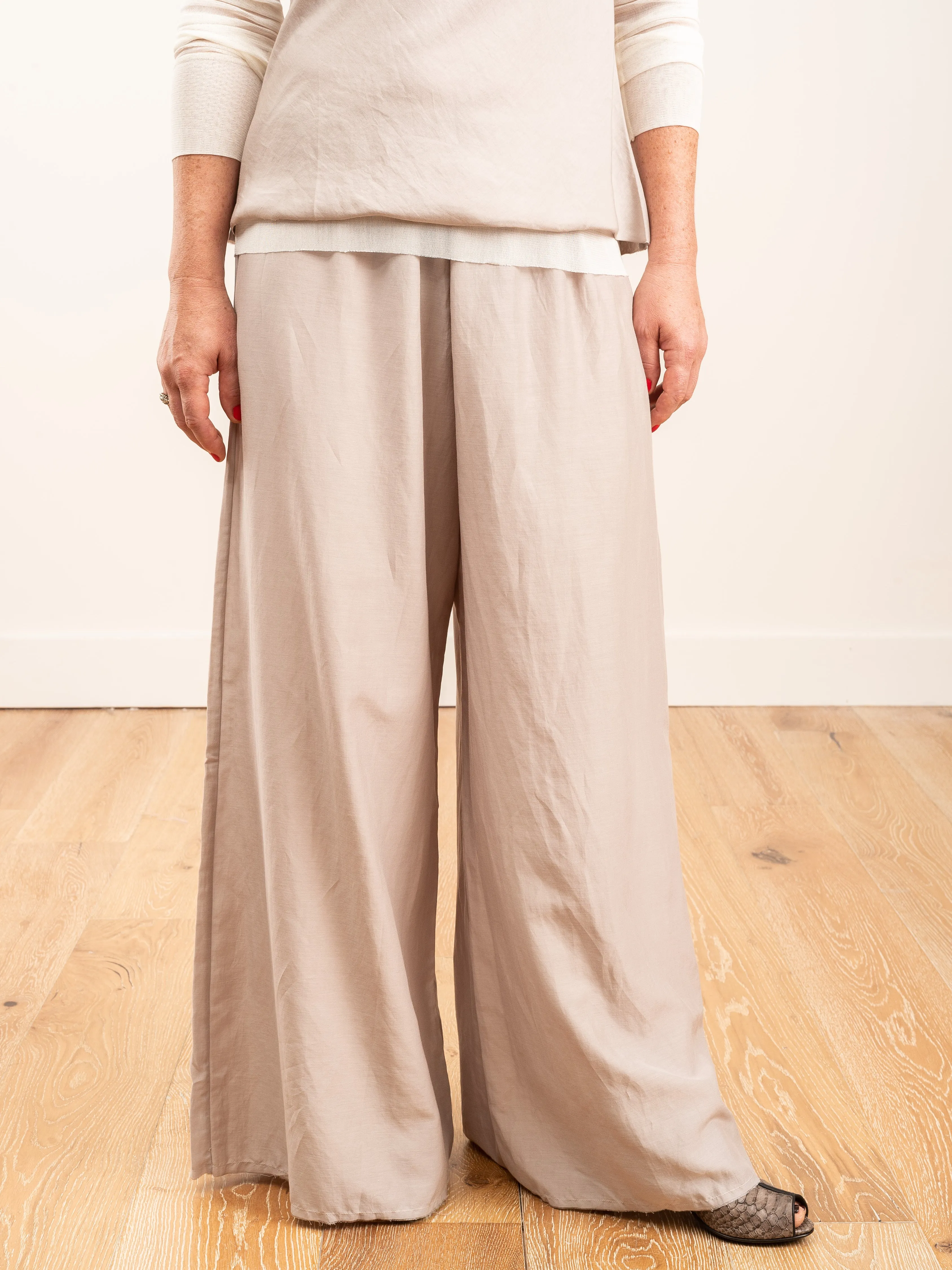 palazzo pant - platinum