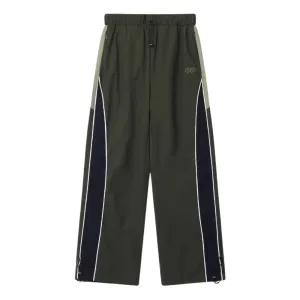 Paneled Stripe Contrast Baggy Sweatpants