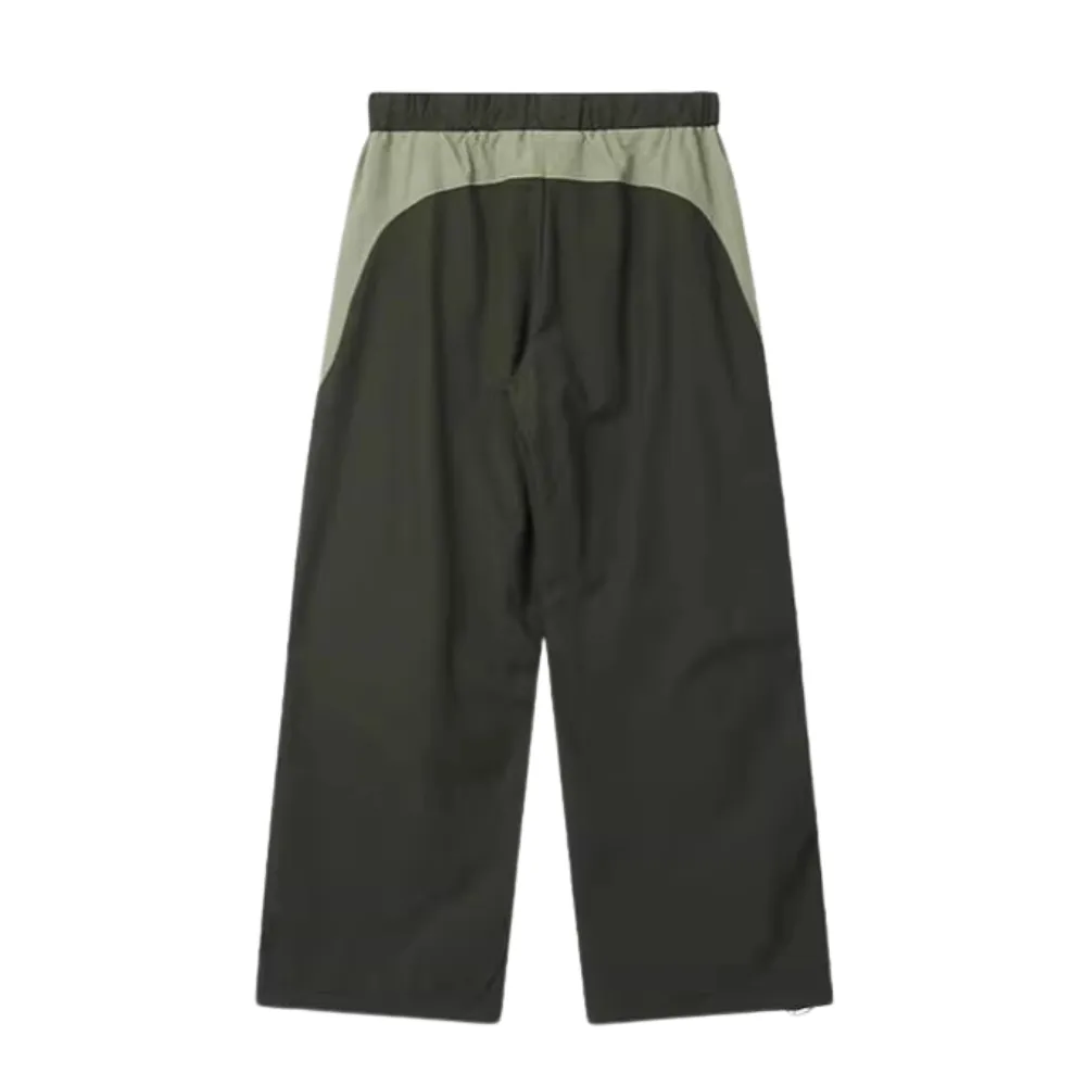 Paneled Stripe Contrast Baggy Sweatpants