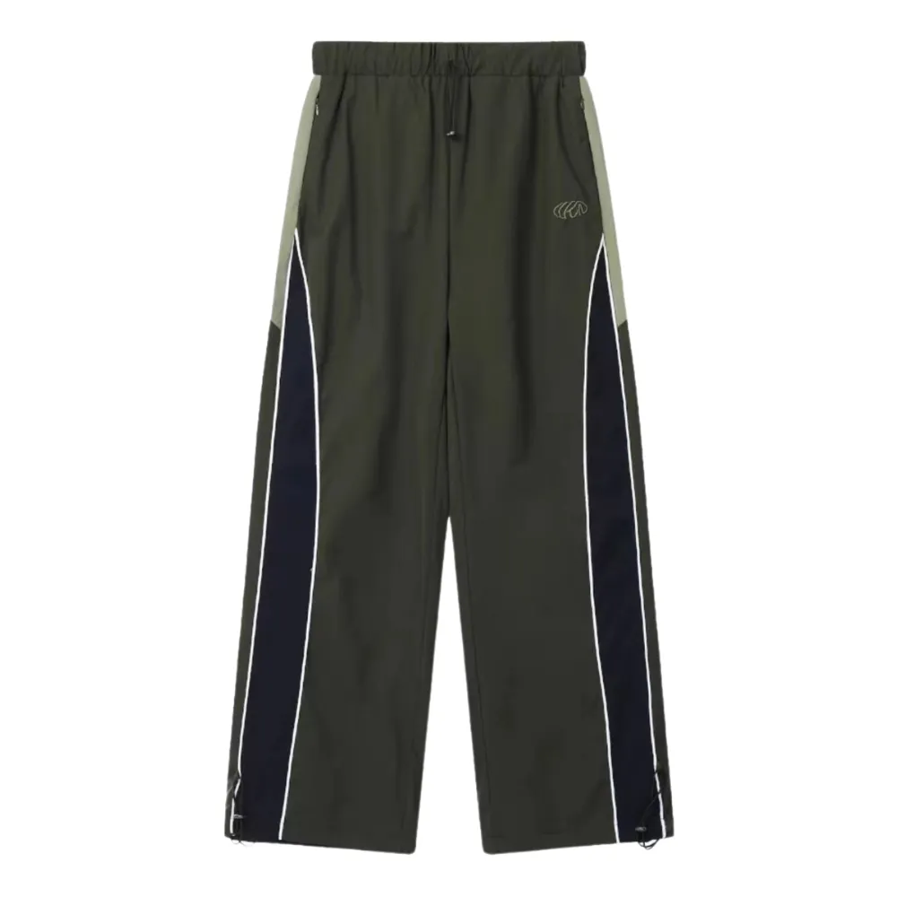 Paneled Stripe Contrast Baggy Sweatpants