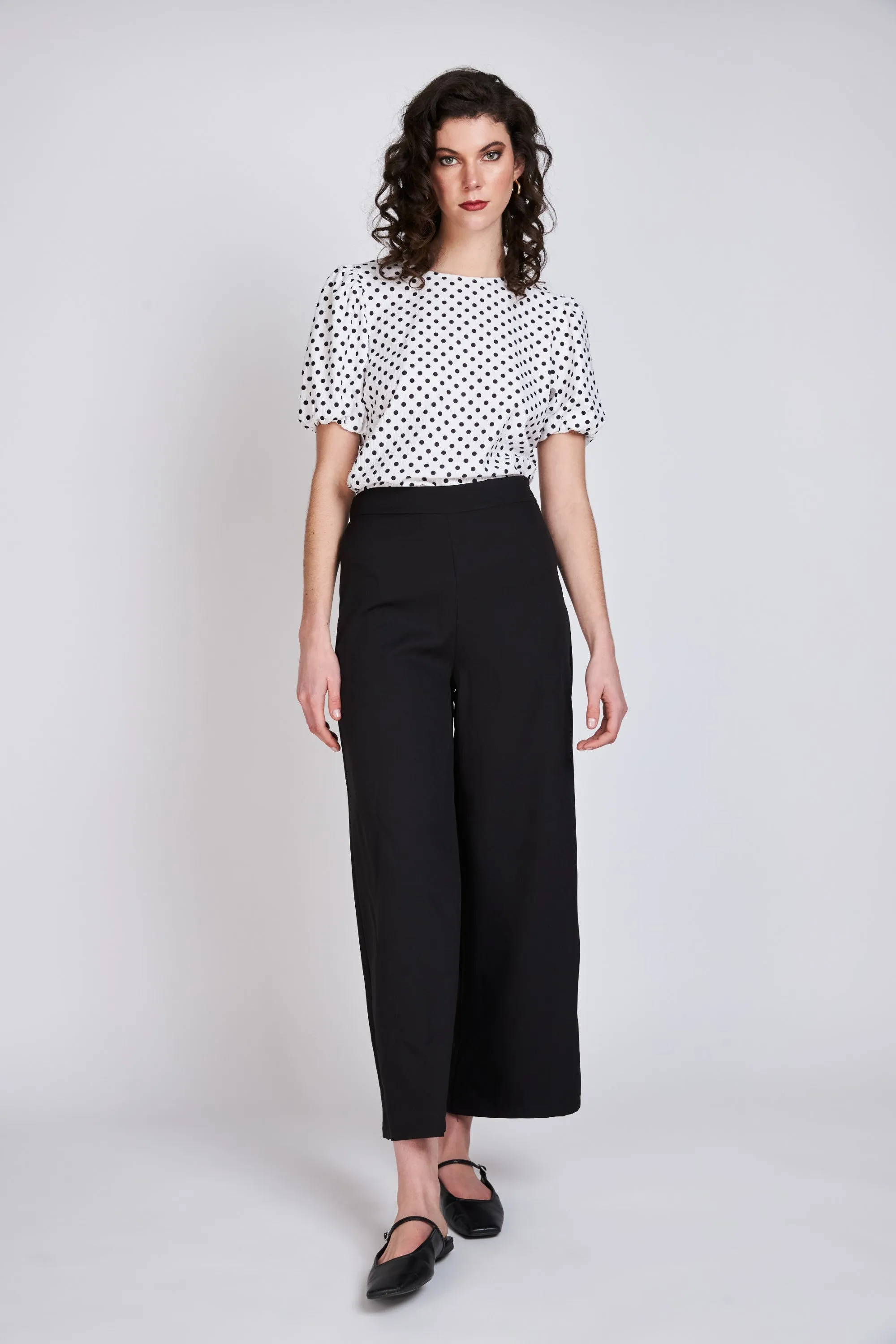 Pantalón Wide Leg Leticia Negro Eclipse