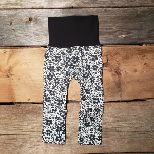 Pantalon Fleuri Noir
