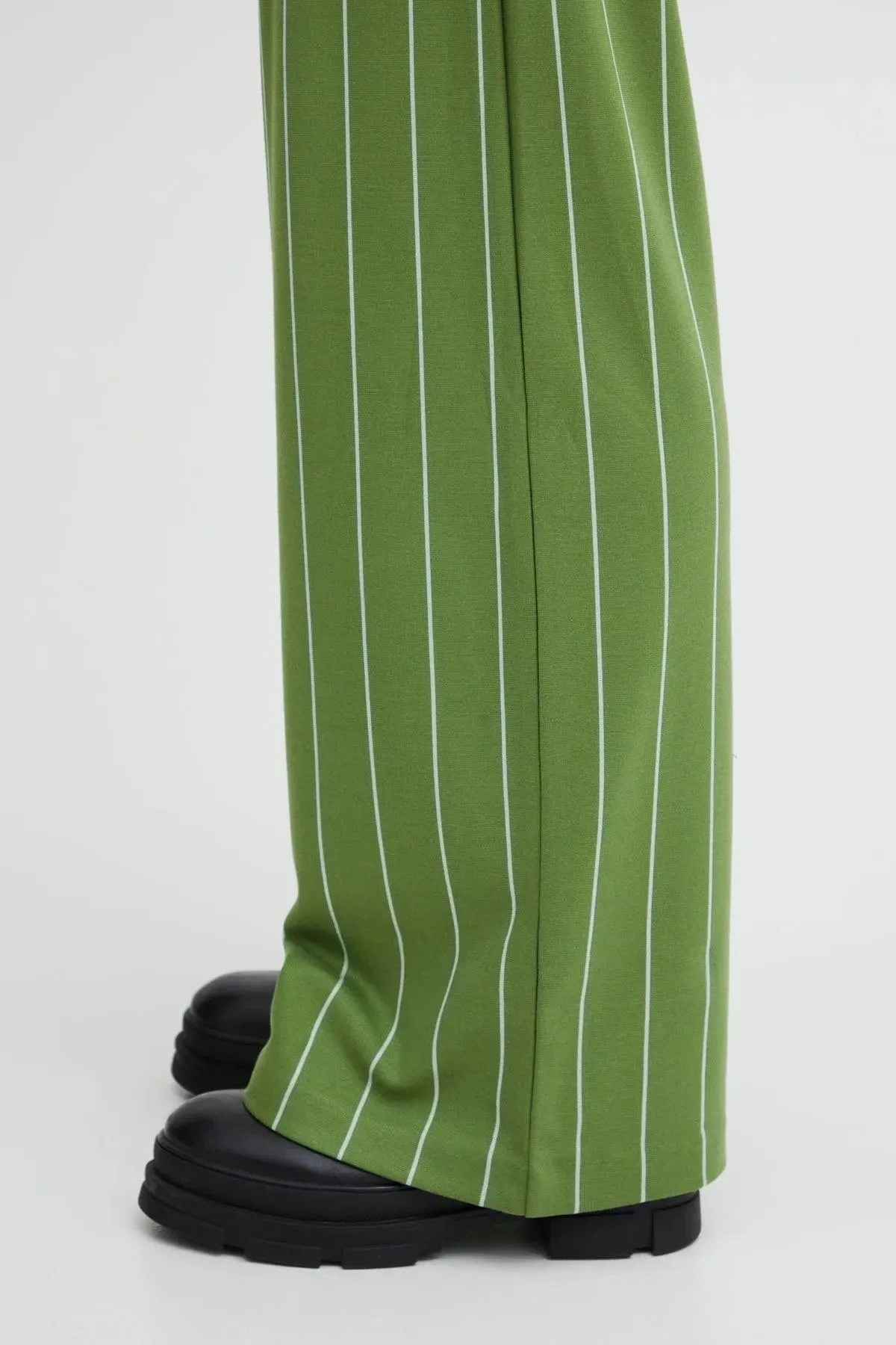 Pantalones ICHI Wide Ruti Willow Bough