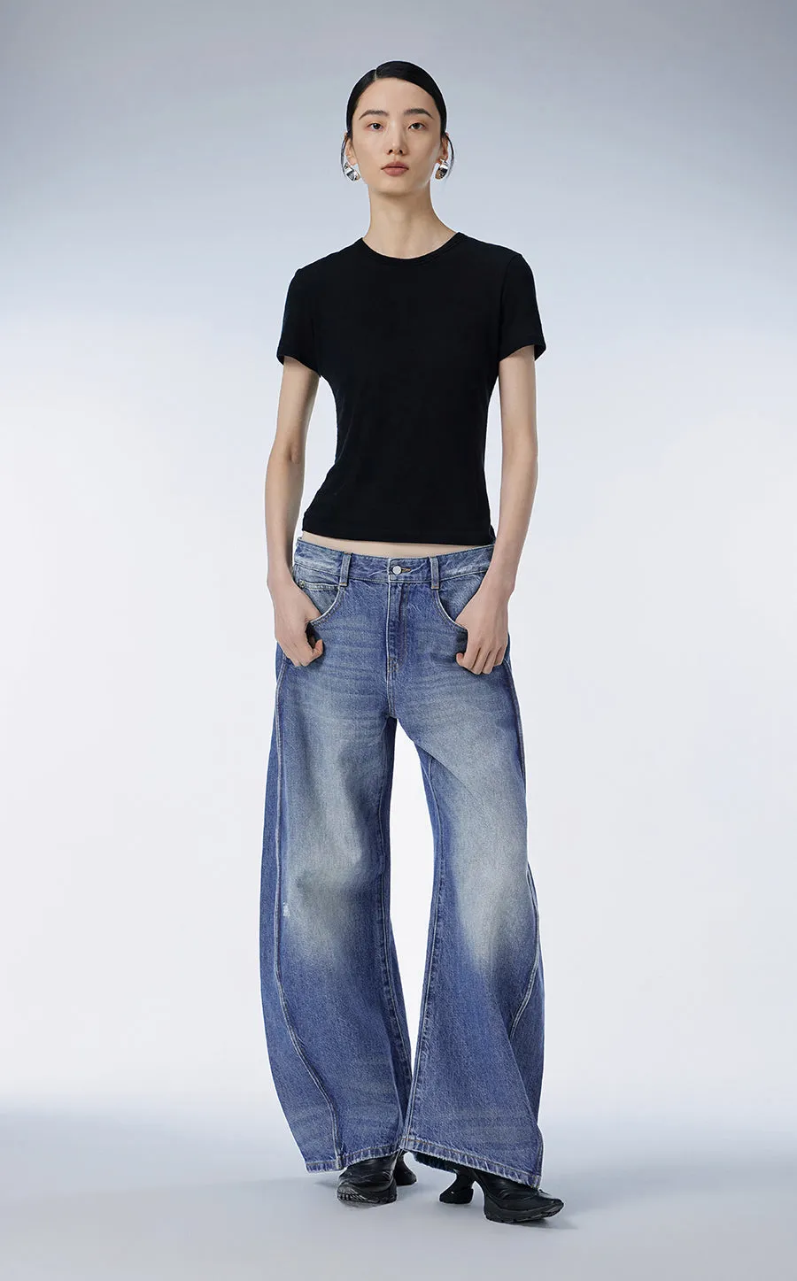 Pants / JNBY Cotton Wide Leg Track pants