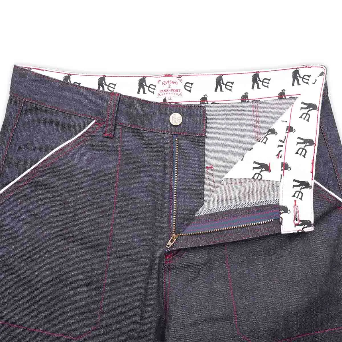 Pass~Port - X Evisen Selvedge Denim Workers Club Pants