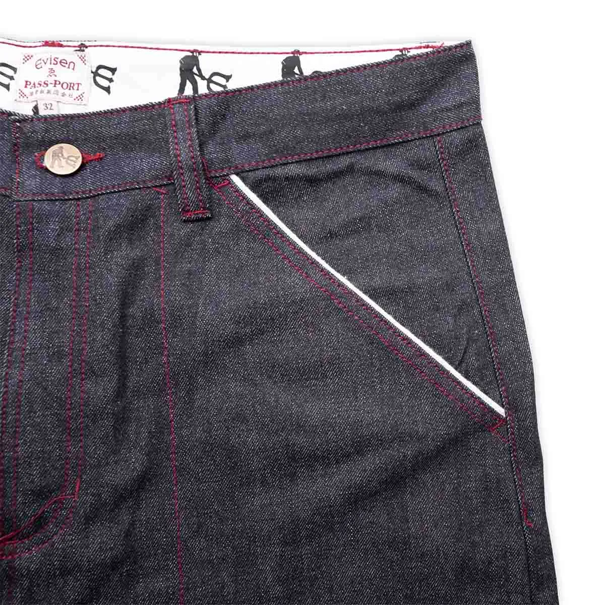 Pass~Port - X Evisen Selvedge Denim Workers Club Pants