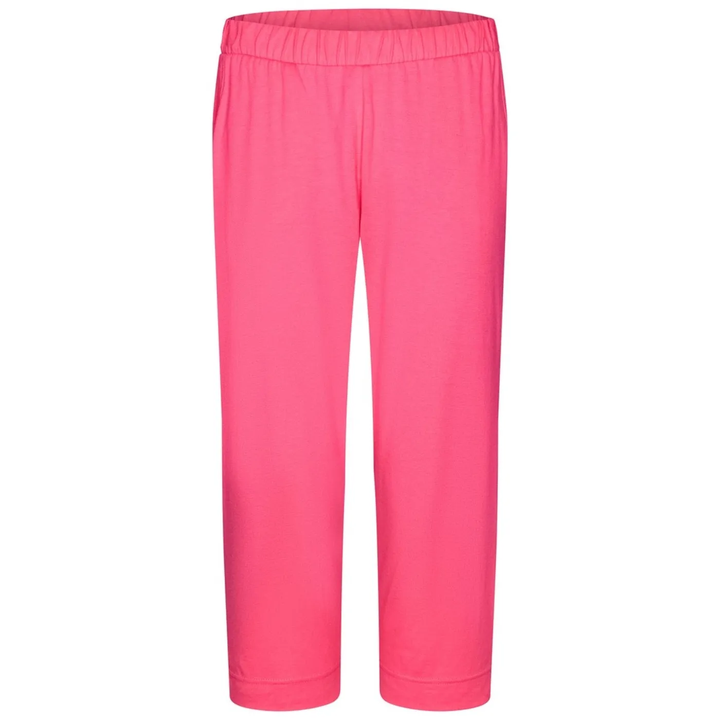 Pastunette Floral Capri Leg Pyjamas | Green & Pink