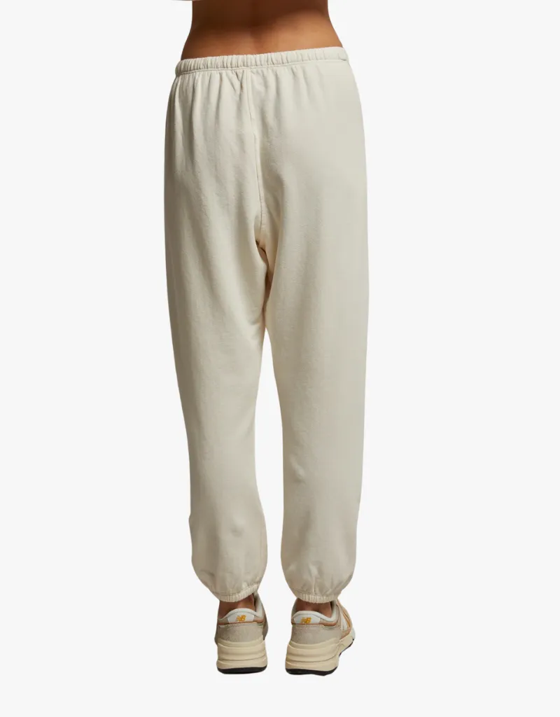 Perfect White Tee Johnny Easy Sweatpants in Bright Ivory