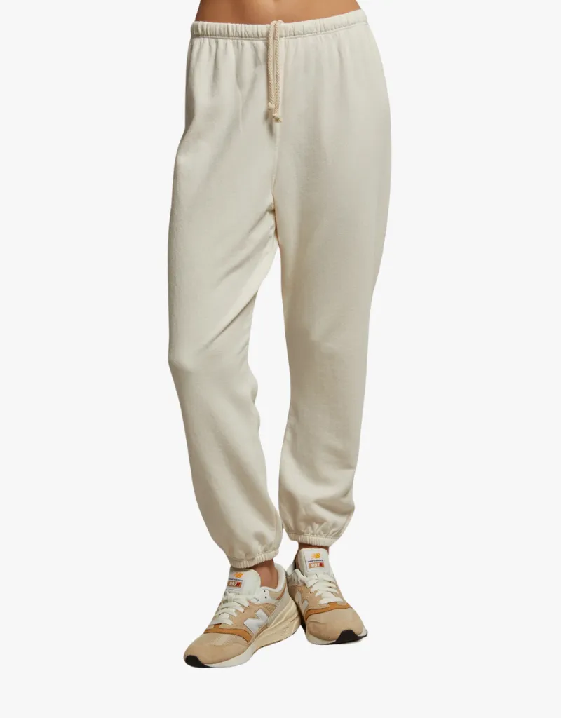 Perfect White Tee Johnny Easy Sweatpants in Bright Ivory