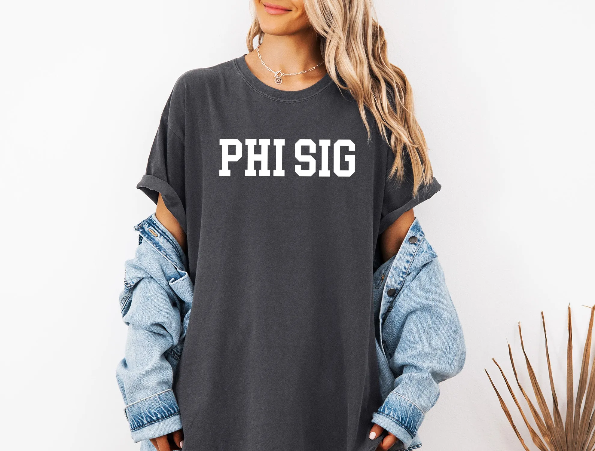 Phi Sigma Sigma Heavyweight Short Sleeve T-shirt - Comfort Colors