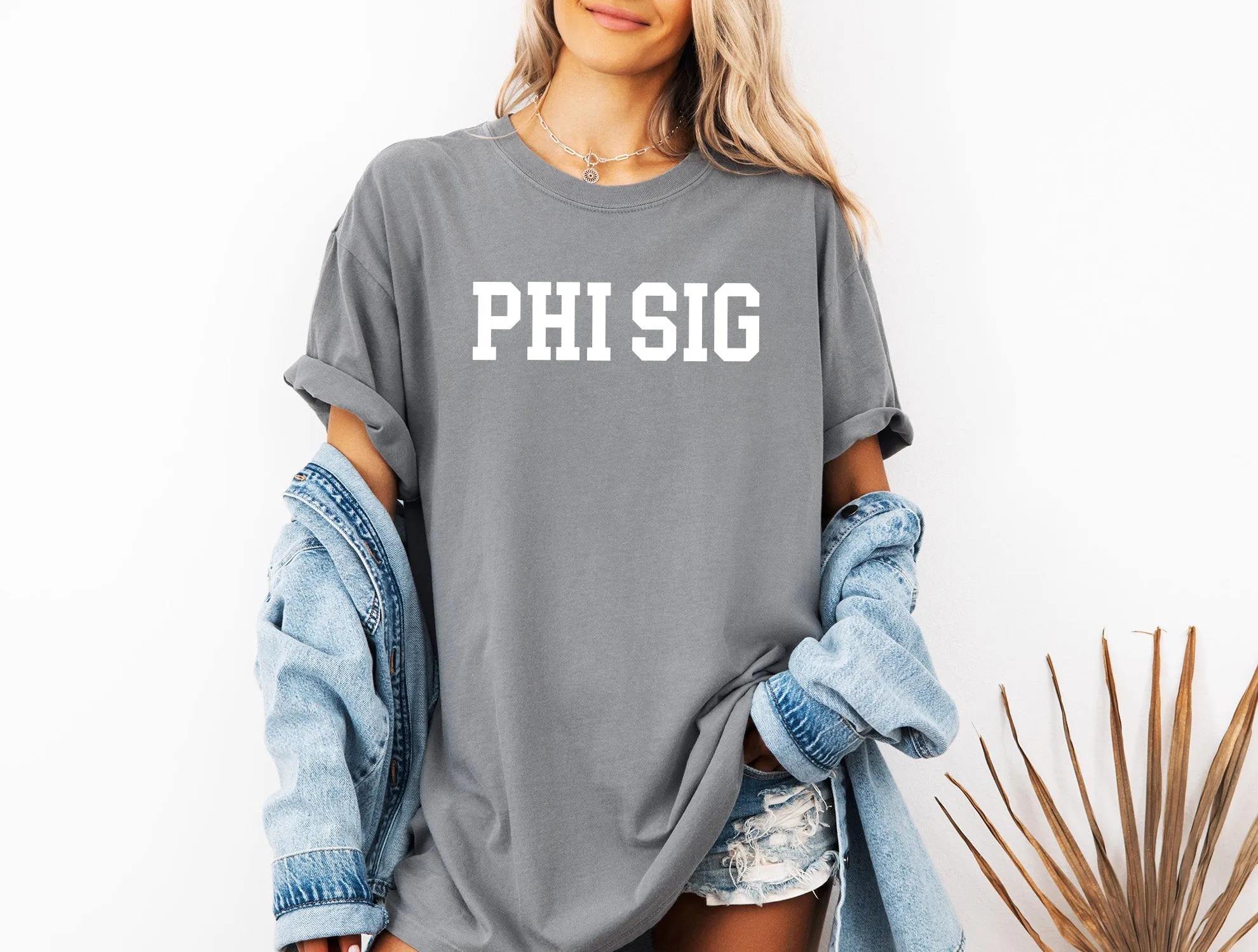 Phi Sigma Sigma Heavyweight Short Sleeve T-shirt - Comfort Colors