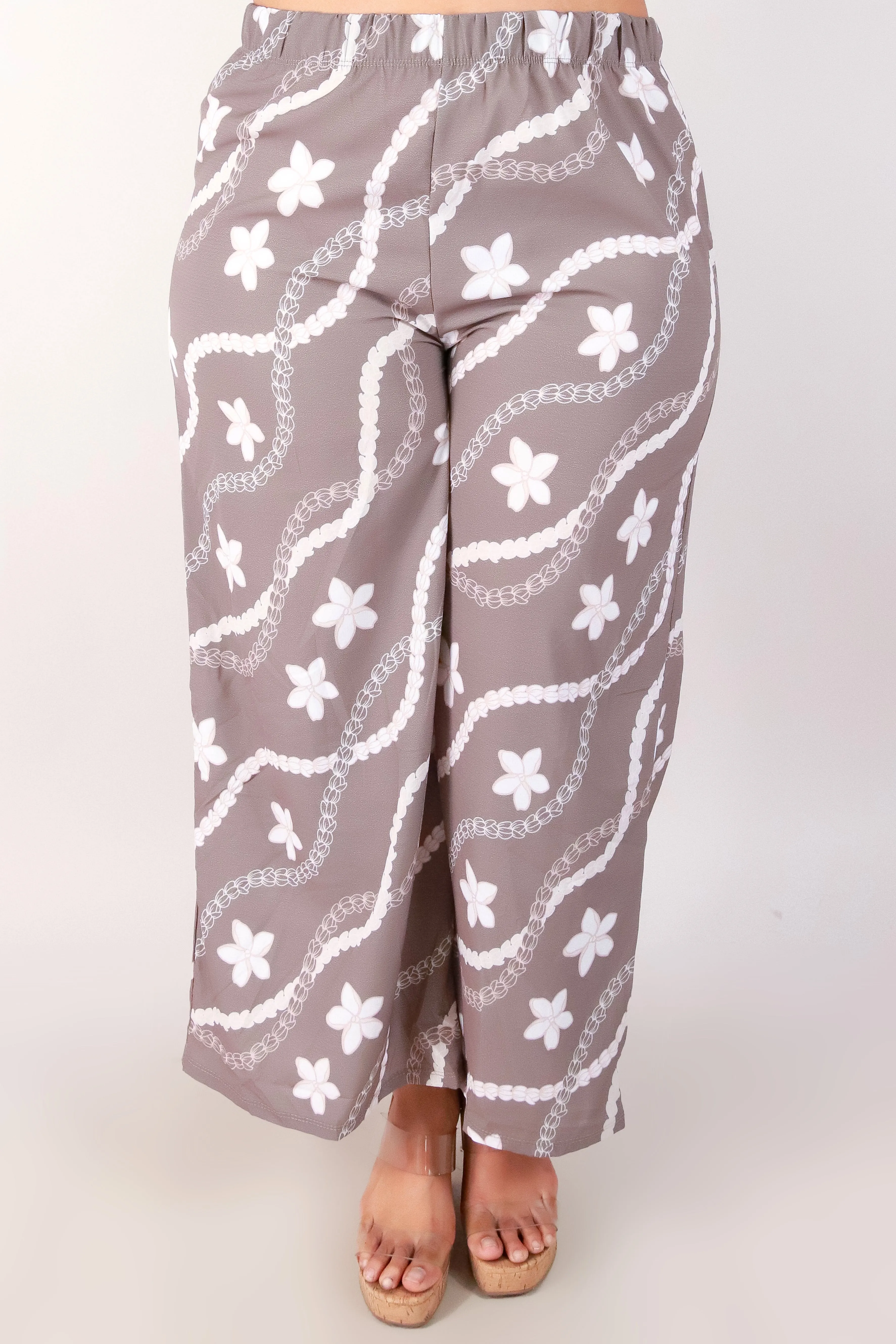 PIKAKE PLUMERIA CAPRI PANTS
