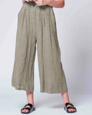 Pinstripe Linen Palazzo Pant