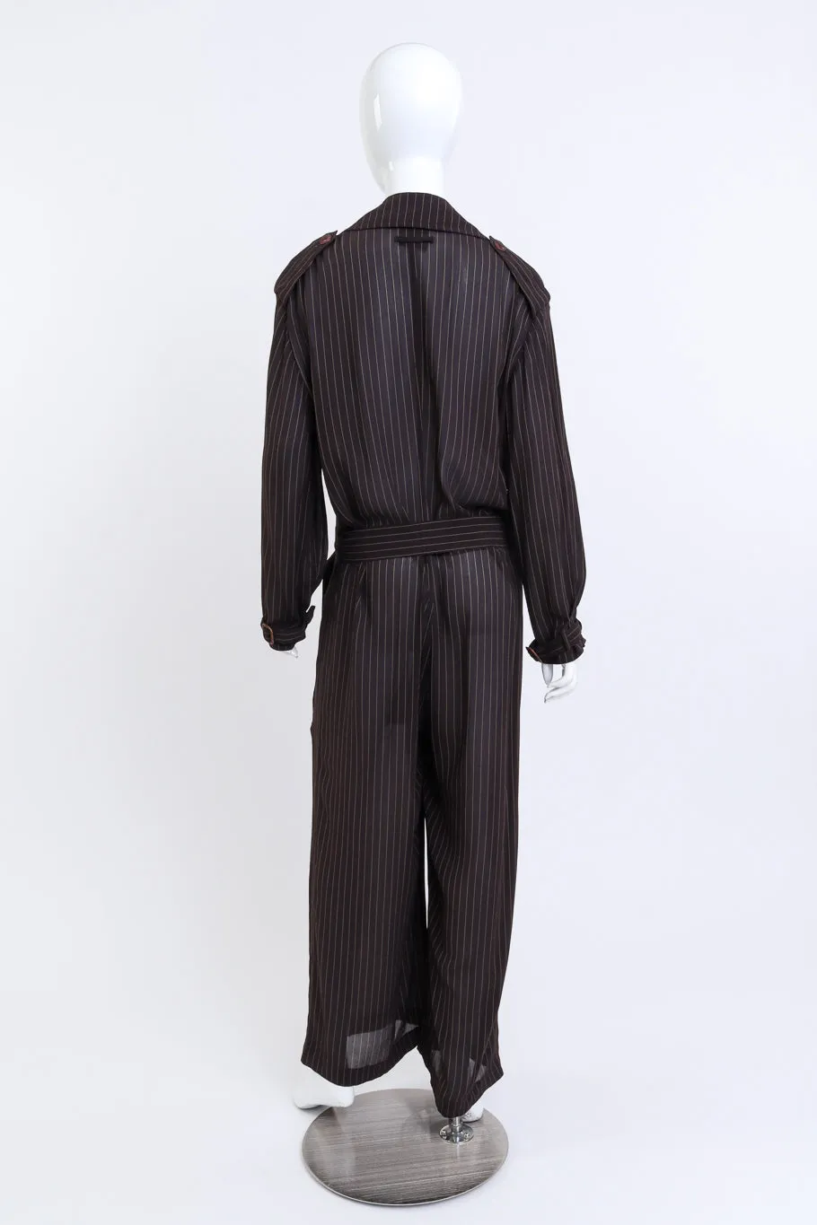 Pinstripe Palazzo Jumpsuit