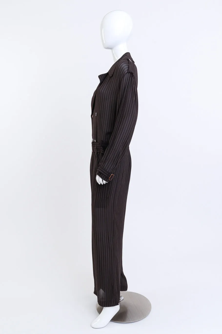 Pinstripe Palazzo Jumpsuit