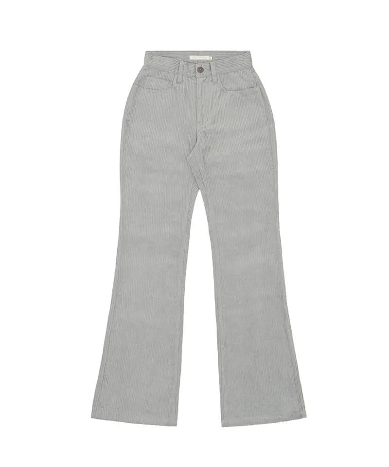 PIV'VEE Corduroy Bootcut Pants - Heather Gray