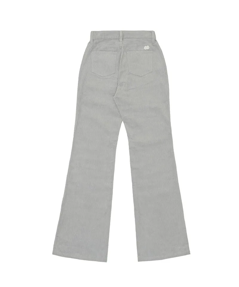 PIV'VEE Corduroy Bootcut Pants - Heather Gray