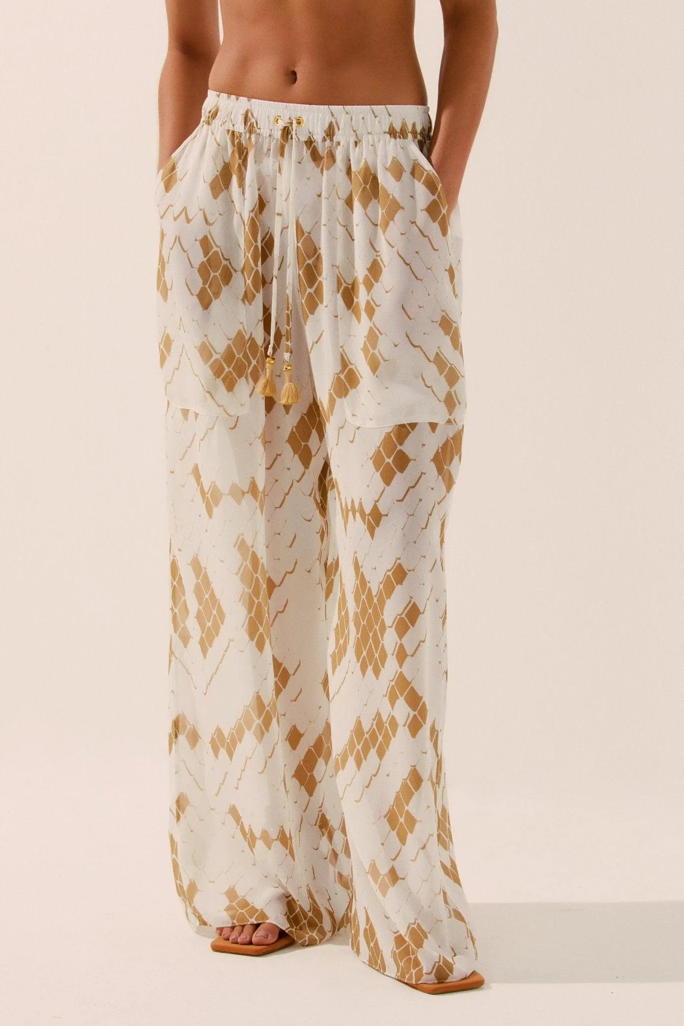 Pixiled Snake Palazzo Pants