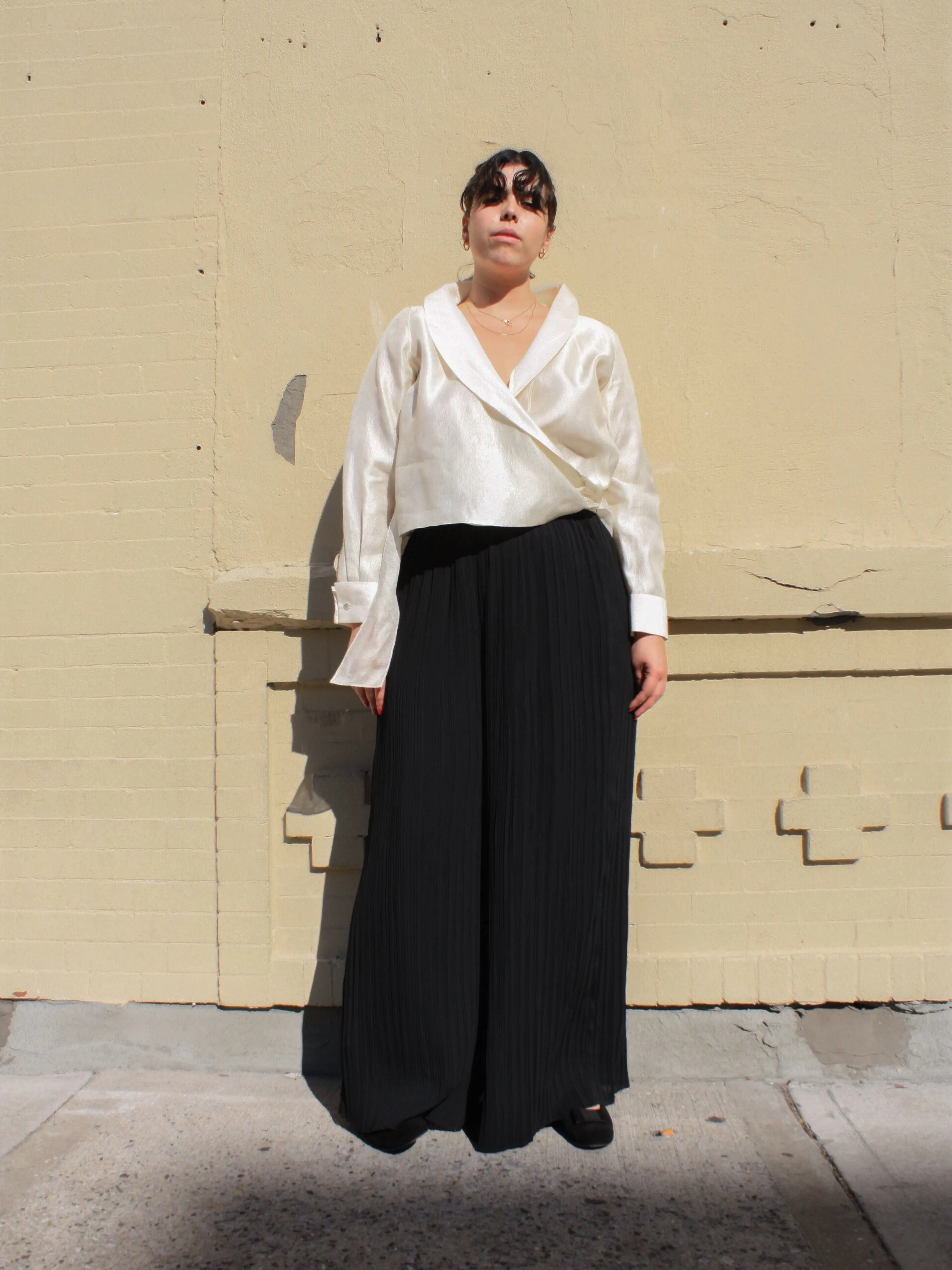 Pleated Palazzo Pants