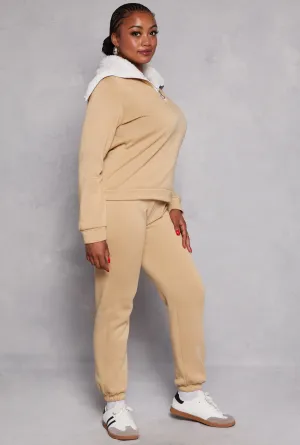 Plus Size Fleece Lined Drawstring Sweatpants