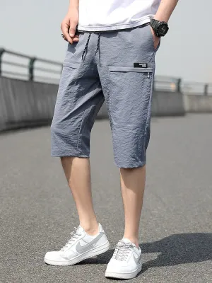 Plus Size Summer Calf-Length Men's Shorts