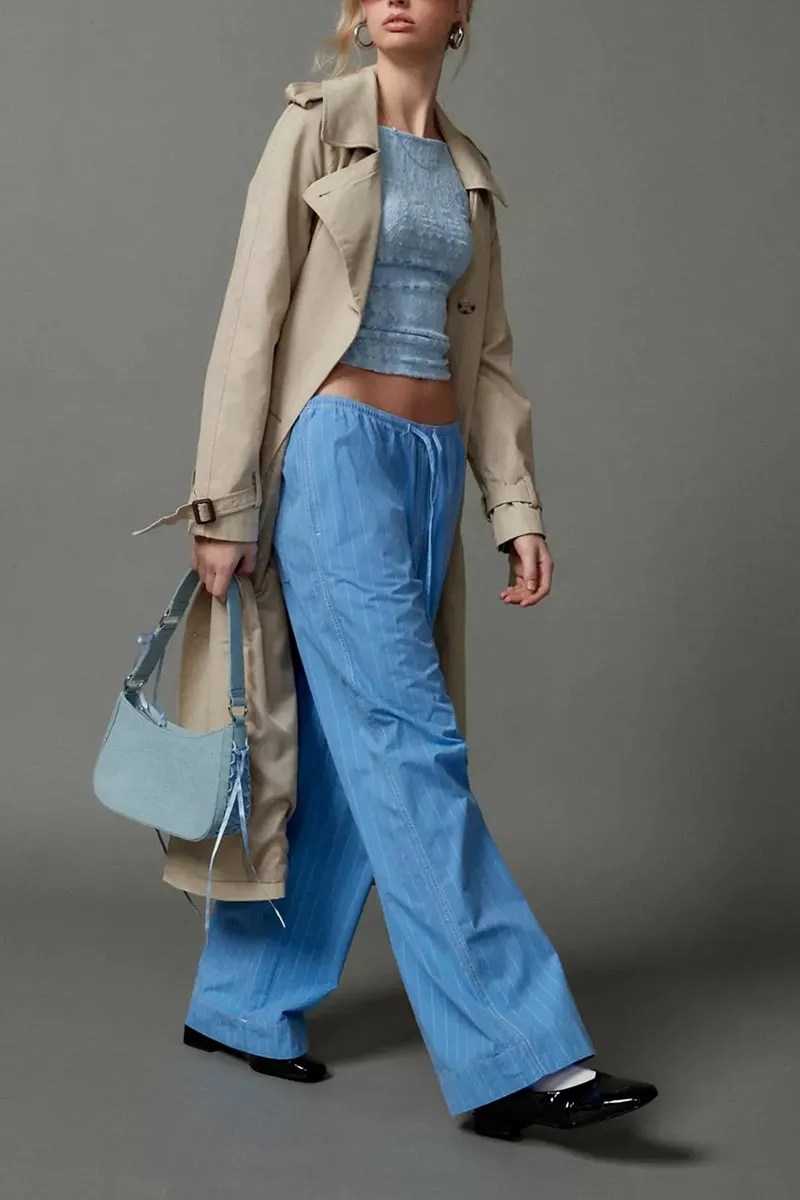 PN0140 Stripe Wide Leg Pants