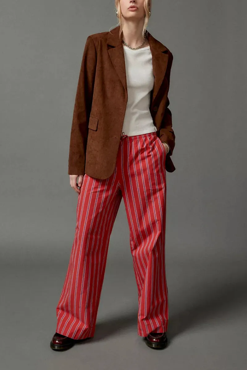 PN0140 Stripe Wide Leg Pants
