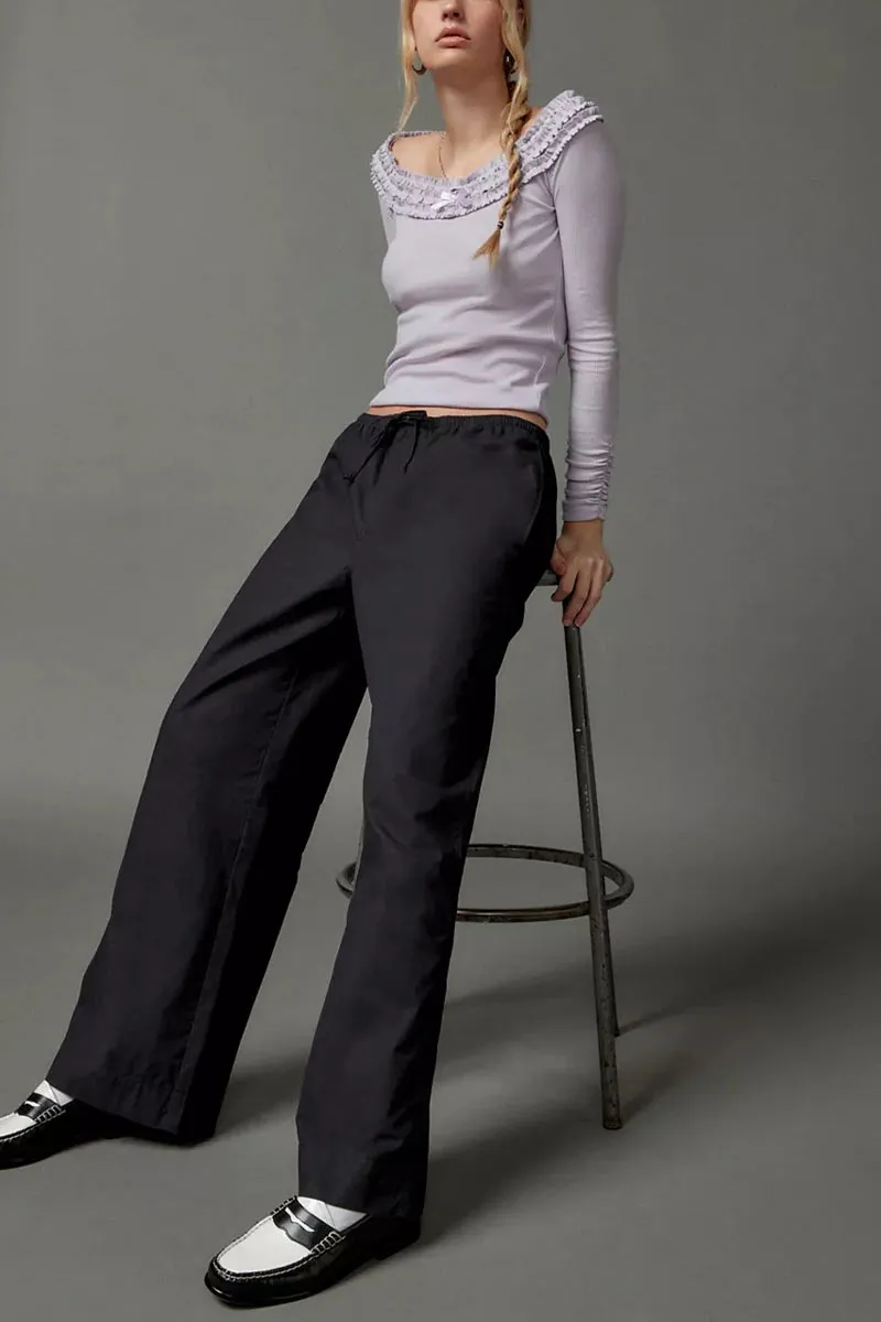 PN0140 Stripe Wide Leg Pants