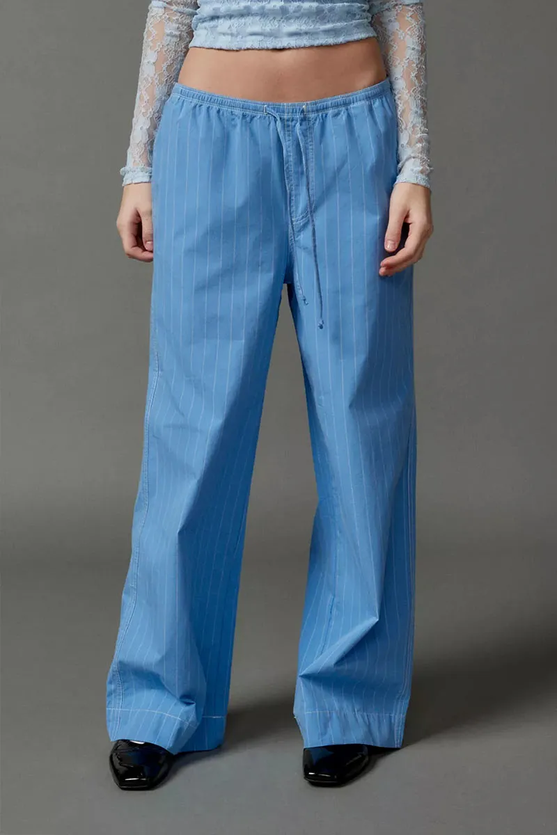 PN0140 Stripe Wide Leg Pants